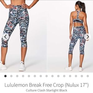 Lululemon Break Free Crop - Nulux 17"